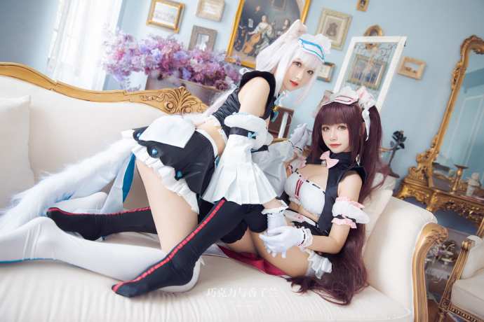 讨厌,巧克力,这样会痒啦……!