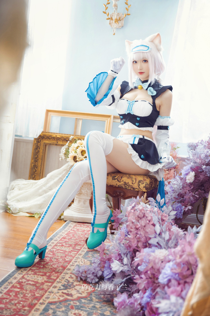 讨厌,巧克力,这样会痒啦……!